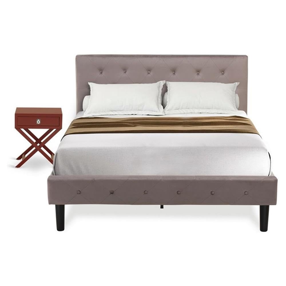 East West Furniture NL14F-1HA13 2 Piece Full Bed Set