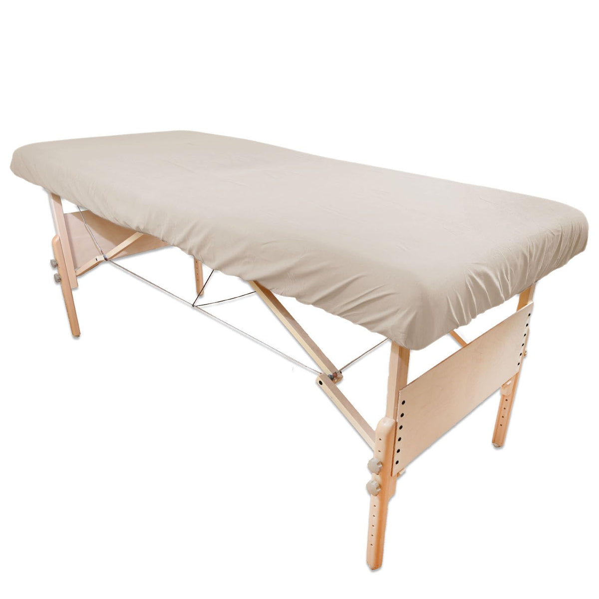 Body Linen Simplicity Poly Cotton Massage Table Fitted Sheets - 180 Thread Count. Roomy Fit for Tables 28-32 inches Wide, Soft a