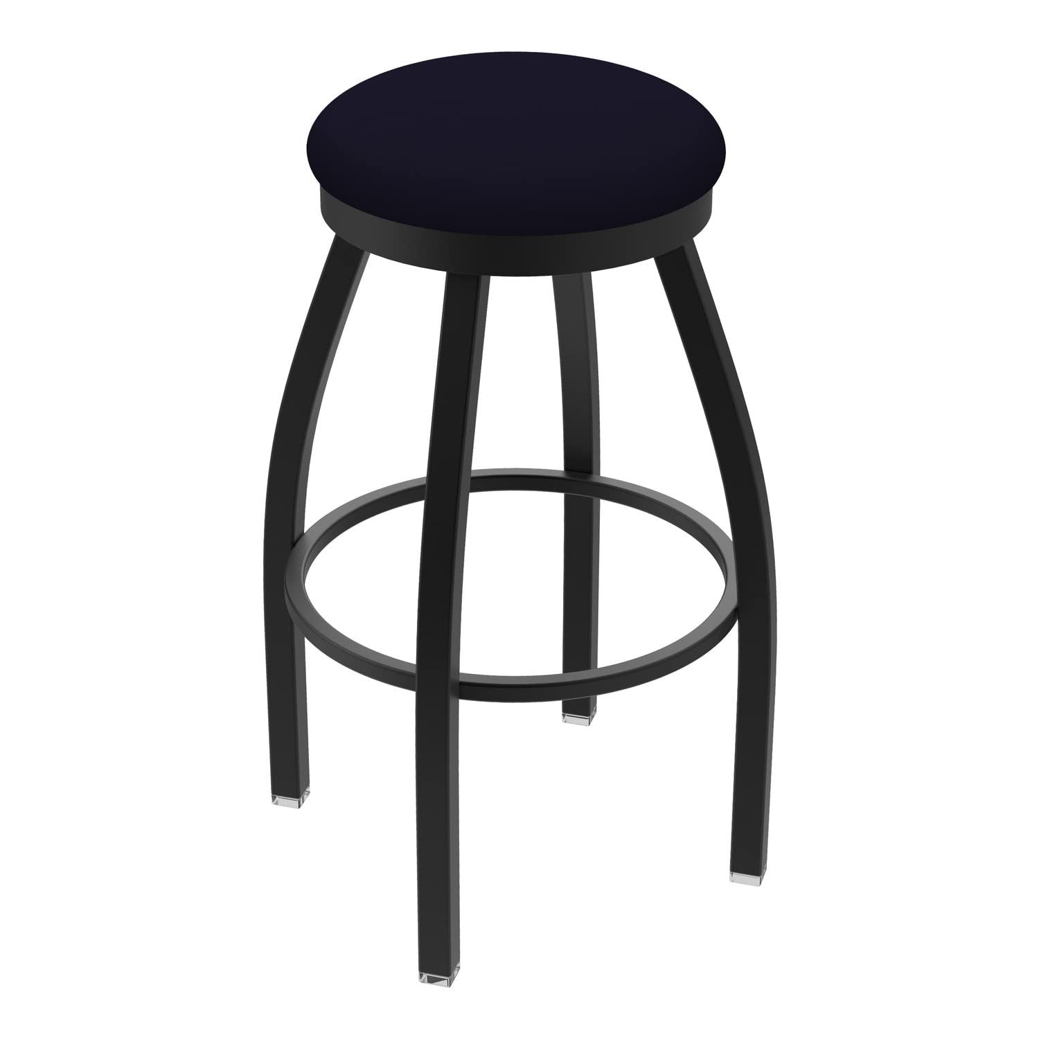 802 Misha 25 Swivel Counter Stool with Black Wrinkle Finish and Canter Twilight Seat