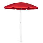Oniva - A Picnic Time Brand Outdoor Canopy Sunshade Beach Umbrella 5.5' - Small Patio Umbrella - Beach Chair Umbrella, (Red)