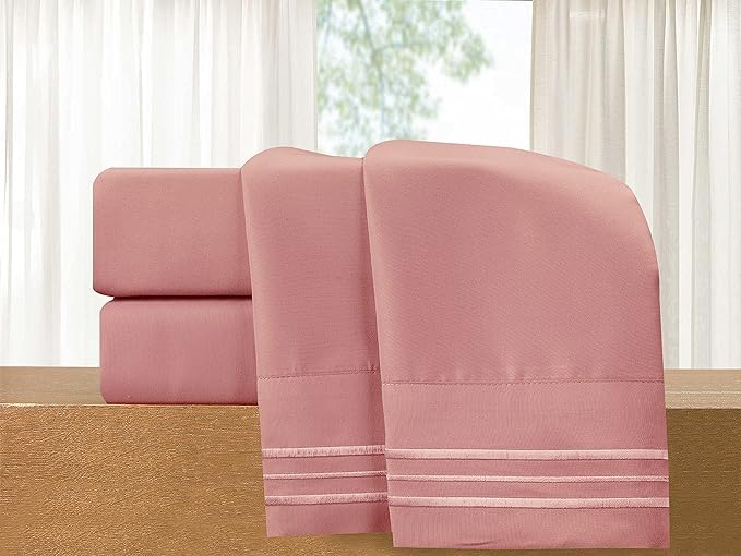 Elegant Comfort Luxury 5-Piece Bed Sheet Set - Luxury Bedding 1500 Premium Hotel Quality Microfiber, Wrinkle Resistant Cool And