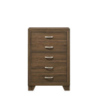 Acme Miquell Composite Wood 5-Drawer Bedroom Chest in Oak