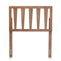 Baxton Studio Duncan Modern and Contemporary Ash Walnut Finished Wood Twin Size Headboard