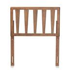 Baxton Studio Duncan Modern and Contemporary Ash Walnut Finished Wood Twin Size Headboard