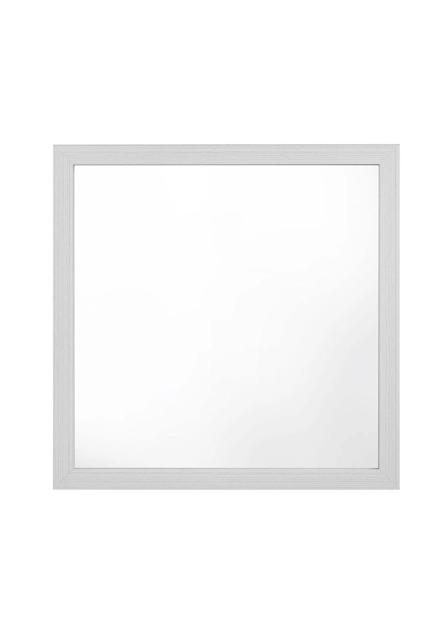 Acme Zeena Square Wooden Frame Mirror In White
