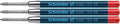 Schneider Writing Instruments, Ballpoint Pen Refills, Slider 755 Xb, Colour: Red, Pack Of 3 Blister Cards.