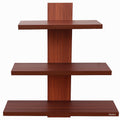 Zkoira Tree Shape Engineered Wood Wall Mounted Shelf 3 Tier Teak Ii Decoration Rack Kitchen Open Organizer Home Hanging Show Org
