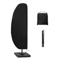 Easy-Going Patio Umbrella Cover Outdoor Offset Umbrella Cover Waterproof Cantilever Parasol Cover For 7.5Ft To 11.5Ft Banana Fra