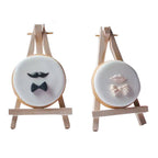 SK 12pcs Mini Wooden Easels Display Stand Photo Painting Display Portable Tripod Holder Stand- 6Inch (Wood)