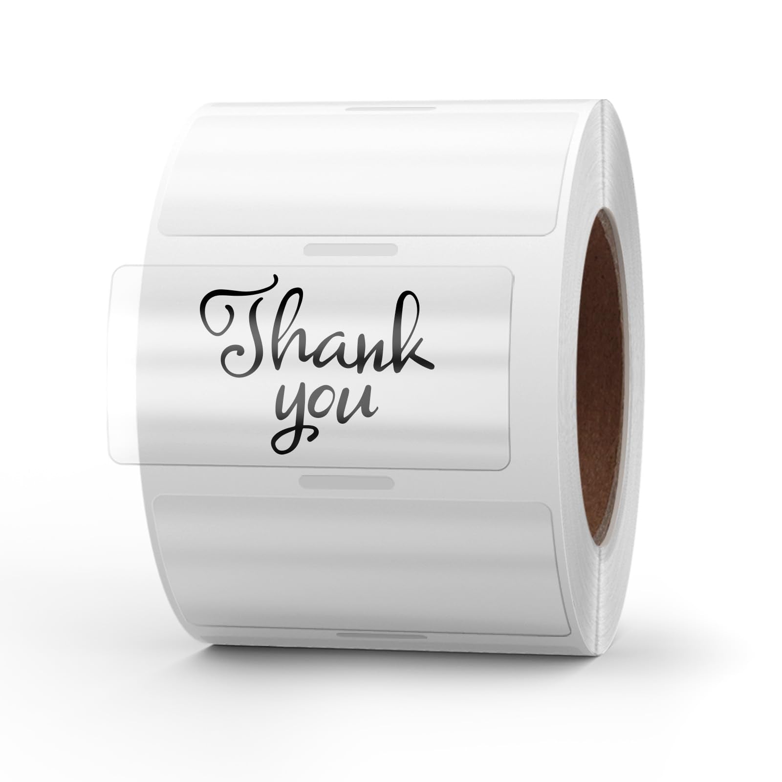 Yikiada Clear Thermal Labels Vinyl 1    2 Inch Self-Adhesive Rectangle Stickers Roll Waterproof Printer Direct Decals Package Se