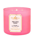 Bath & Body Works, White Barn 3-Wick Candle w/Essential Oils - 14.5 oz - 2022 Spring Scents! (Pink Apple Punch)