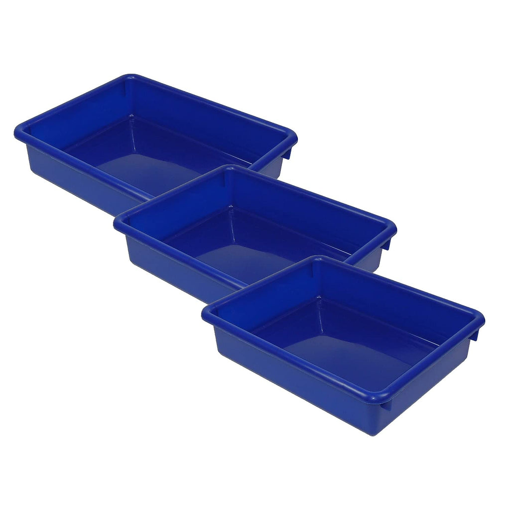 Romanoff Products Rom15104-3 3 In. Blue Stowaway Letter Tray - 3 Each
