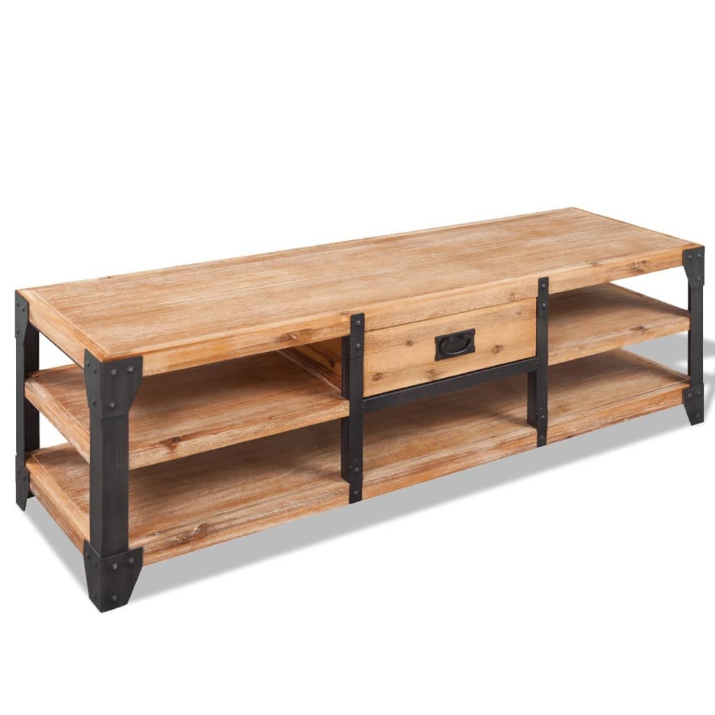 vidaXL Modern Industrial TV Stand - Thumbnail 4