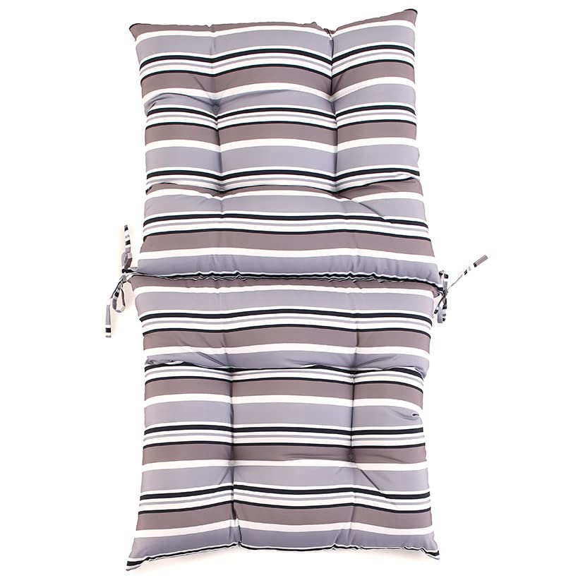 Striped Outdoor Cushion Collection - Gray Stripe High Chair