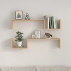 vidaXL Wall Shelves 2 pcs Sonoma Oak 39.4"x5.9"x7.9" Engineered Wood
