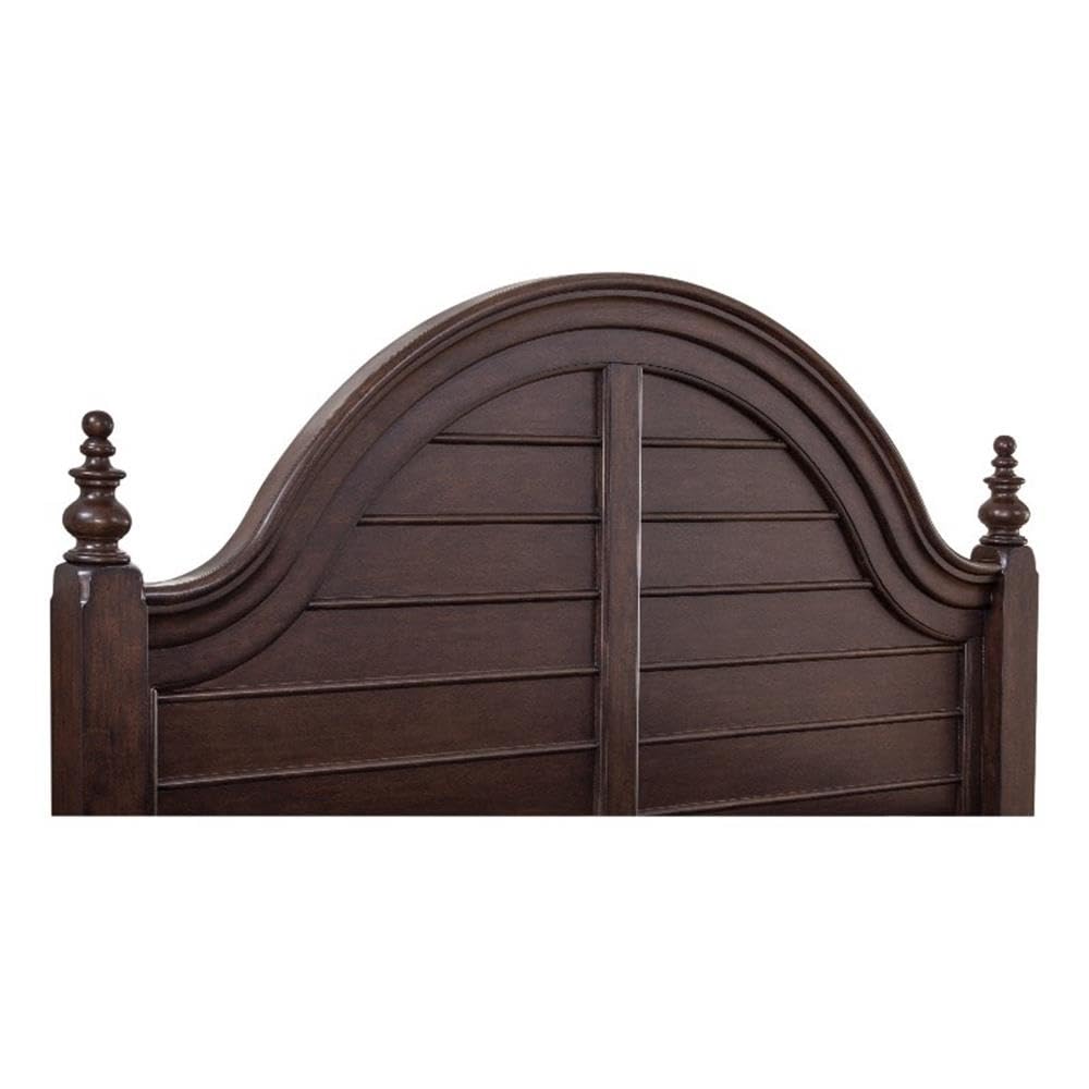 American Woodcrafters Rodanthe 82&Quot; W Wood King Panel Headboard In Tobacco Brown