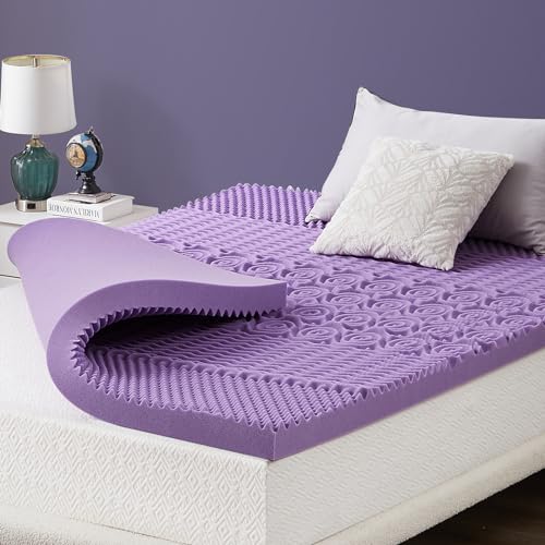 Mattress Topper Full  3 Inch 5Zone Gel Infused Memory Foam Mattress Topper Full Size, Certipurus Certified