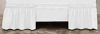 Toodou Full Bed Skirt 16 Inch Drop Dust Ruffle Only, Three Microfiber Fabric Sides Wrap Around With Elastic, Easy To Install, Co