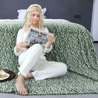 Green Leopard Print Blanket Fleece Blanket Plush Cozy Soft Green Throw Blanket Cozy Blankets For Couch Bed Sofa