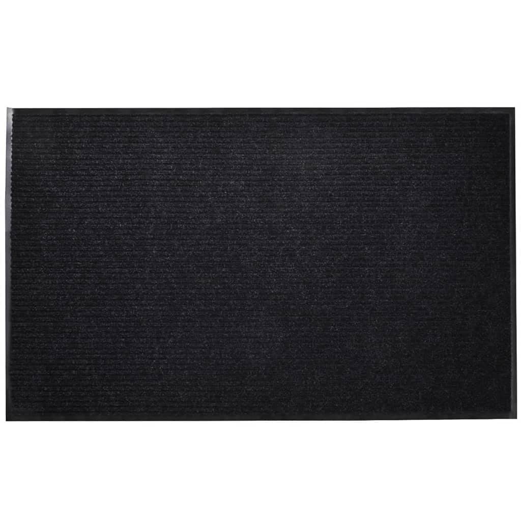 Black PVC Door Mat 35" x 47"