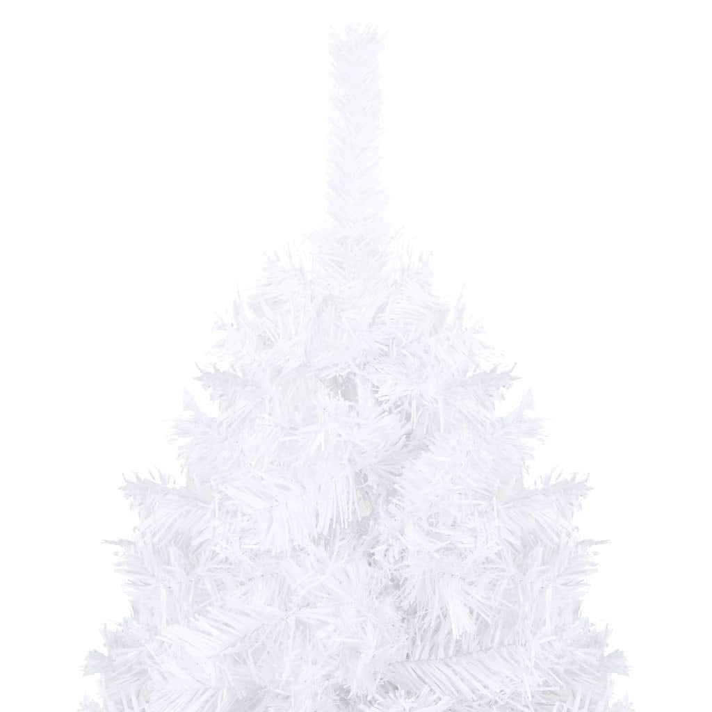 Vidaxl Artificial Christmas Tree With Thick Branches Home Living Room Office Christmas Ornament Decor Xmas Holiday Decoration White 6 Ft Pvc