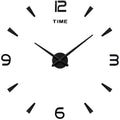AILILIFE 3D DIY Wall Clock Decor Sticker Mirror Frameless Large DIY Wall Clock Kit for Home Living Room Bedroom Office Decoratio
