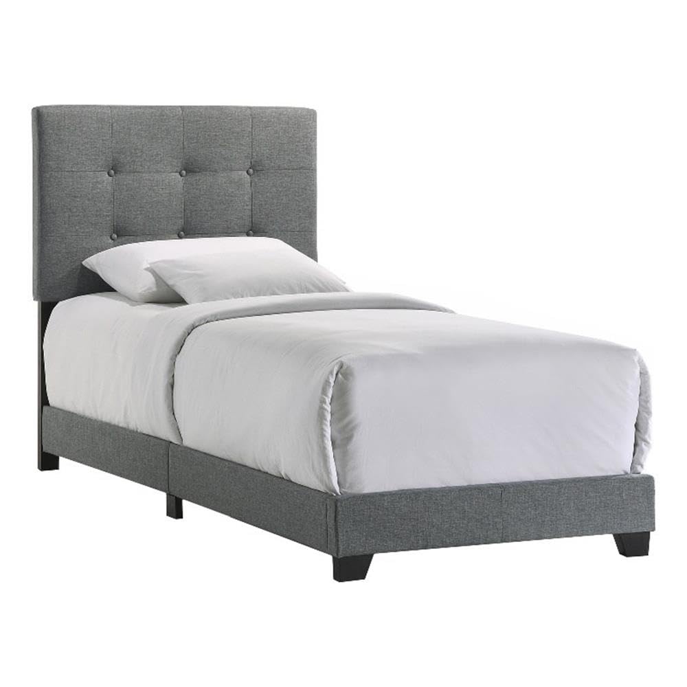 Intercon Addyson Twin UPH Bed Platform, Gray