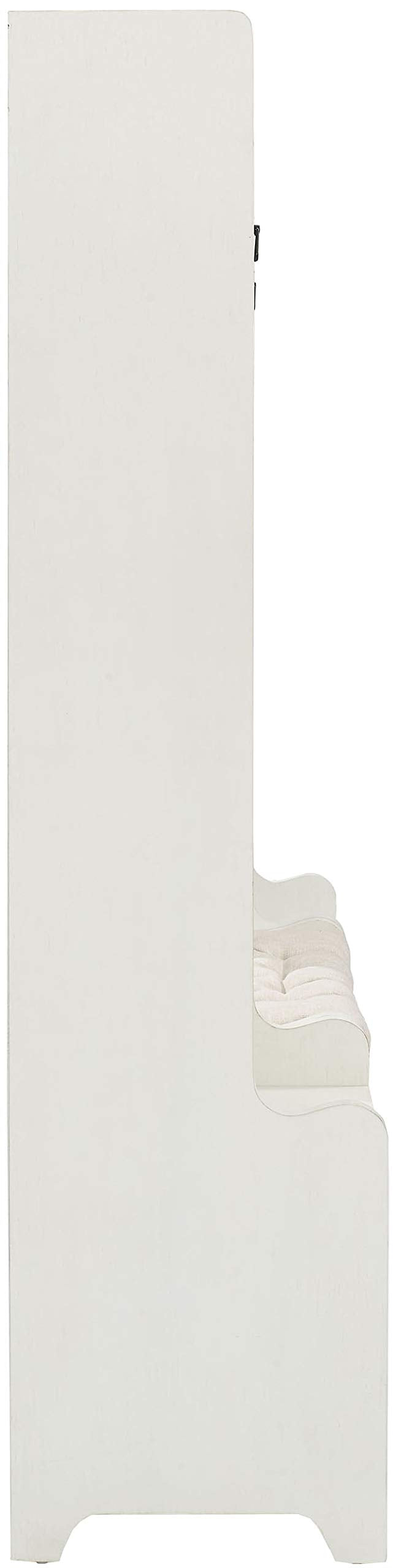 Crosley Furniture Kf60006Wh Fremont Entryway Kit With 2 Towers, Shelf, And Storage Bench, Distressed White