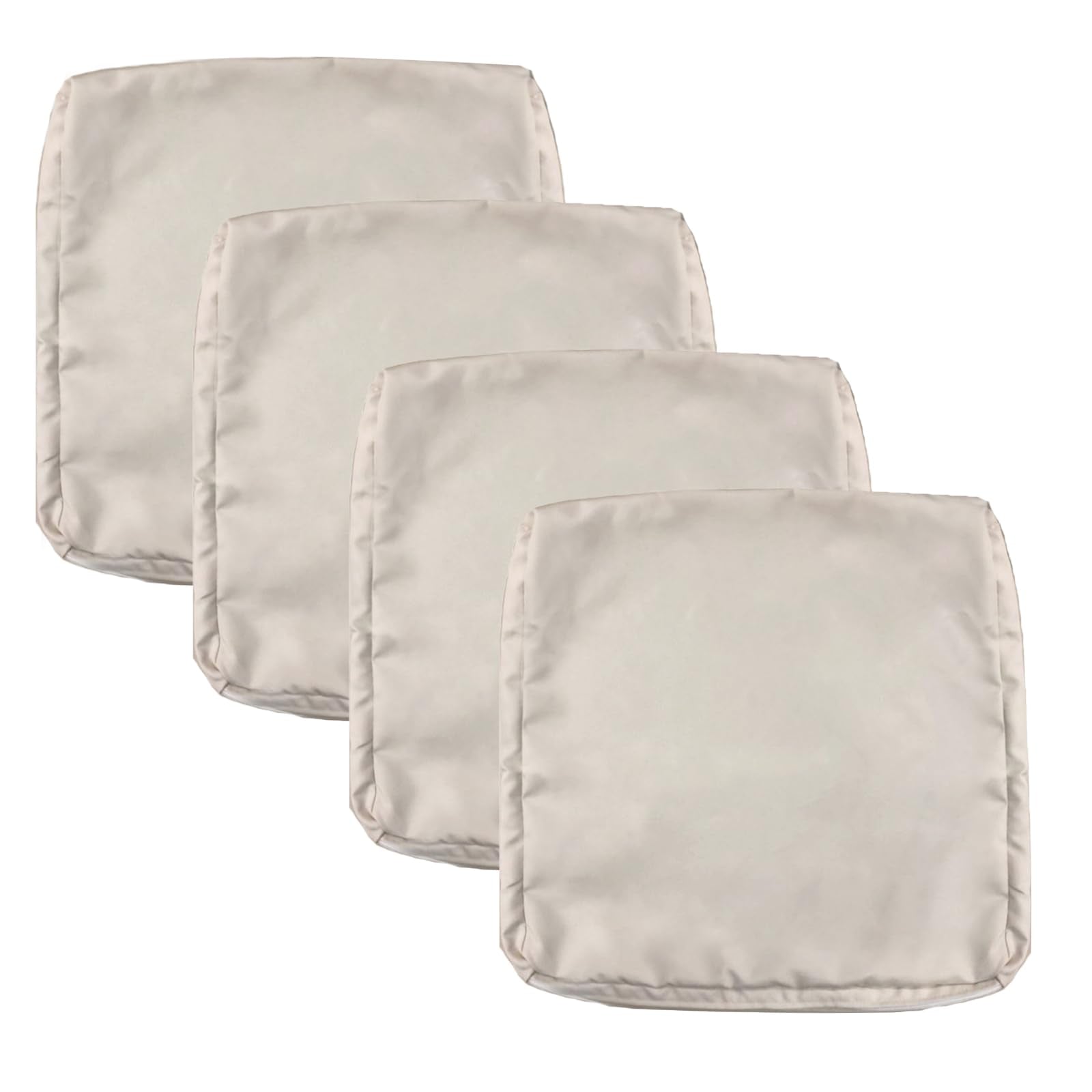 Flymei Patio Cushion Covers 24X24X4 Waterproof Outdoor Cushion Cover Replacement 4Packs Outdoor Seat Cushion Slipcover For Ratta