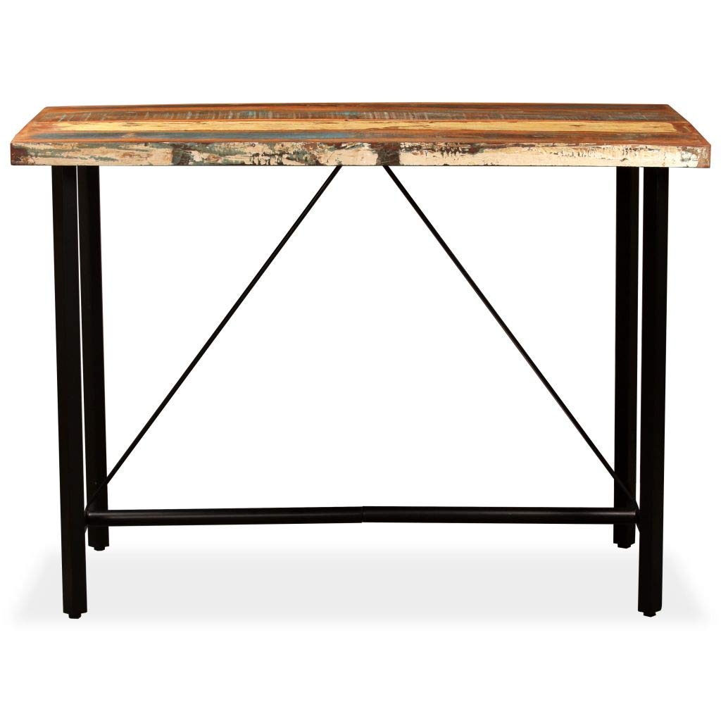 vidaXL Bar Table Solid Reclaimed Wood 59&quot;x27.6&quot;x42.1&quot;