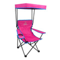 Venture Forward Youth Outdoor Canopy Chair with Adjustable Shade, Folding Kids Camping Chair with Cup Holder and Carry Bag, Port