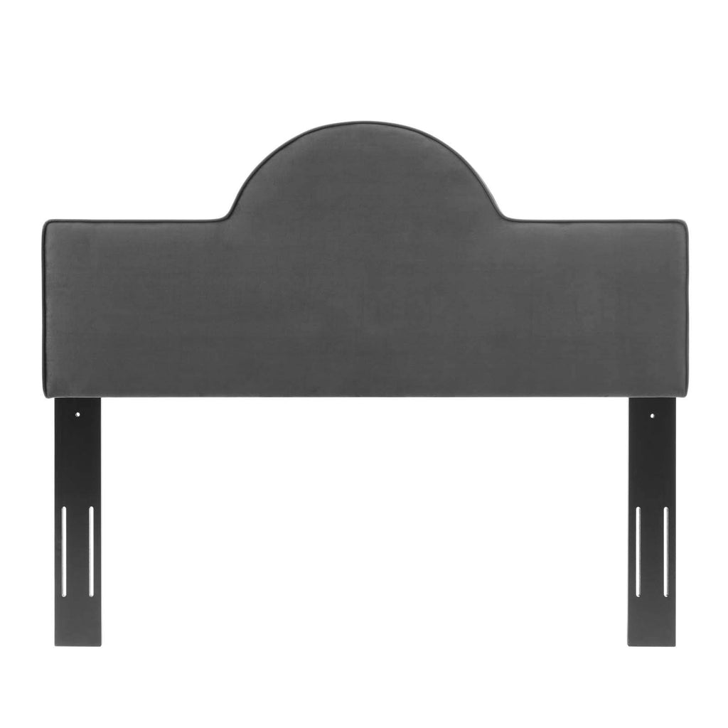 Modway Dawn Performance Velvet Headboard, King/Ca King, Charcoal