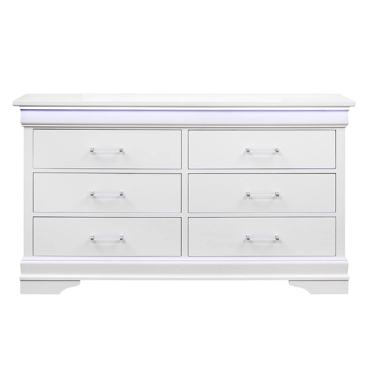 Global Furniture Usa White Charlie Dresser