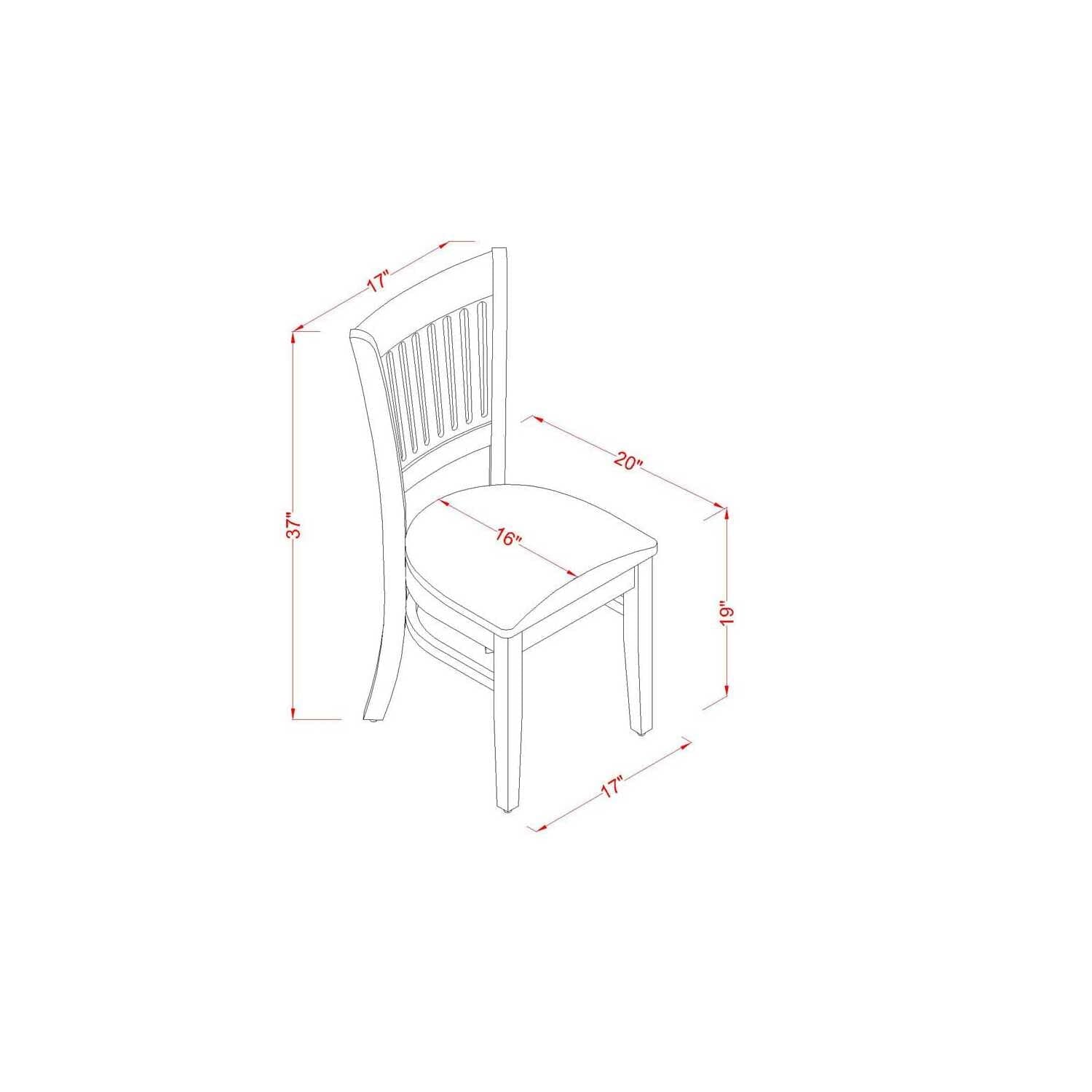 East West Furniture Amnf5-Bch-W 5 Piece Kitchen Set Includes A Round Table With Pedestal And 4 Dining Room Chairs, 36X36 Inch