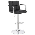Coaster Furniture Adjustable Bar Stool Black/Black 121095