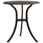 ELEMENT HARBOR Patio Table Bronze 24.4"x24.4"x25.6" Cast Aluminum