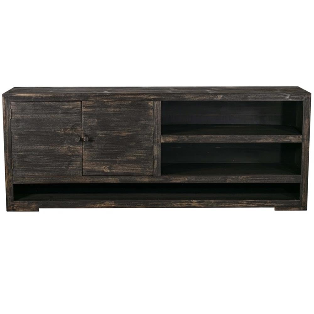 Progressive Furniture Tabernas 79 Inch TV Entertainment Console, Carbon Brown