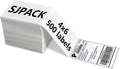 Sjpack 4X6 Thermal Labels, Shipping Labels With Perforated Line, Commercial Grade Thermal Shipping Label Paper, Pack Of 500