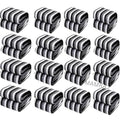 MAMRAJ Stylish Polar Striped Single Bed AC Fleece Wool Blanket  58x88 Inch (Black and White) Skin Friendly. || Set of 60 ||