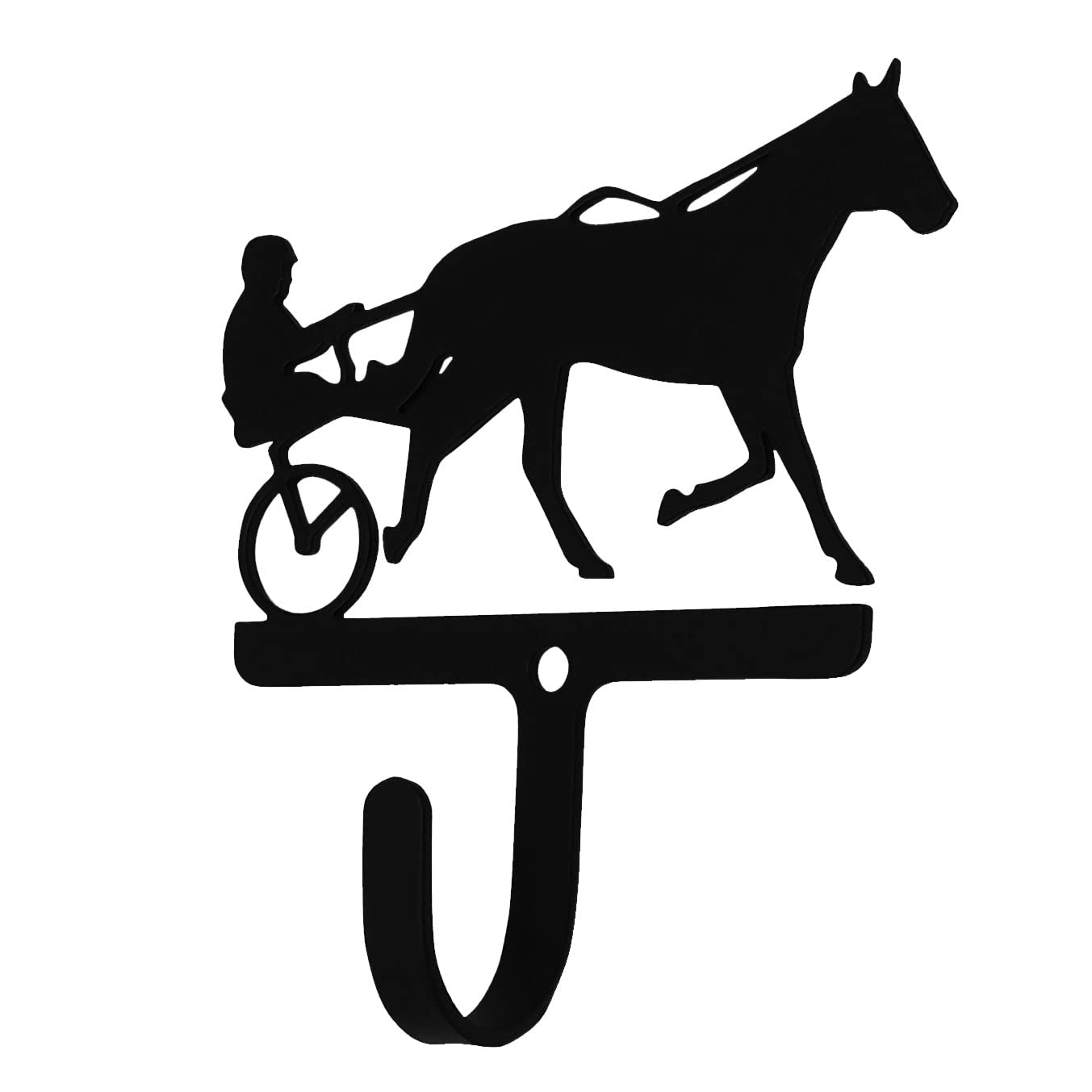 Village Wrought Iron Harness Racing Wall Hook Small