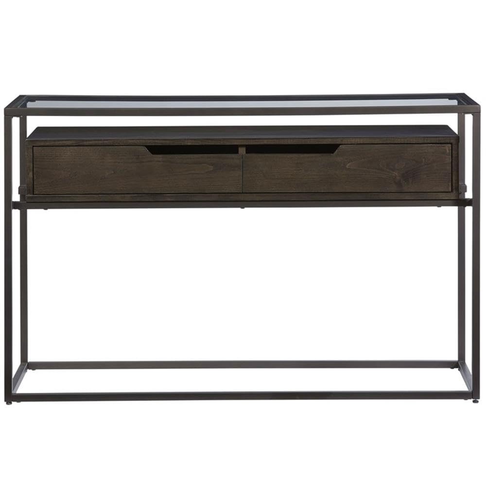 Progressive Furniture Presidio Sofa/Console Table, Brown