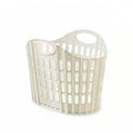 ZOOMELLA Foldable Laundry Basket ABS Clothes Basket Ventilated Laundry Hamper SpaceSaving for Bathroom, Dorm Room, Apartment, W