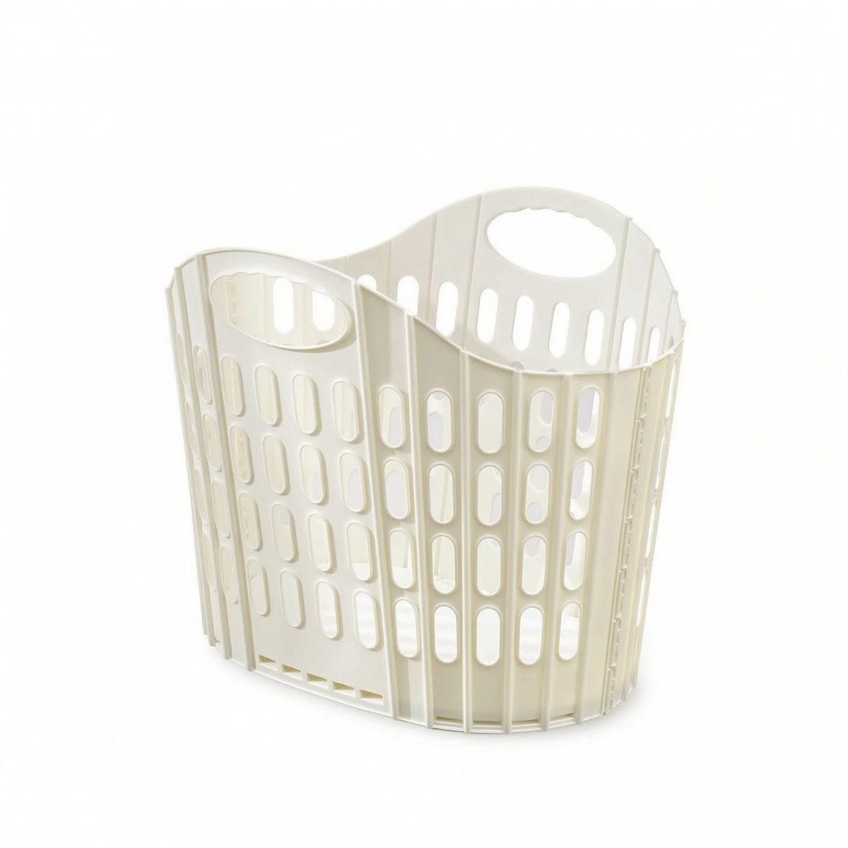ZOOMELLA Foldable Laundry Basket ABS Clothes Basket Ventilated Laundry Hamper SpaceSaving for Bathroom, Dorm Room, Apartment, W