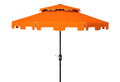 Safavieh Pat8200G Outdoor Collection Pat8200 Umbrella, Orange/White