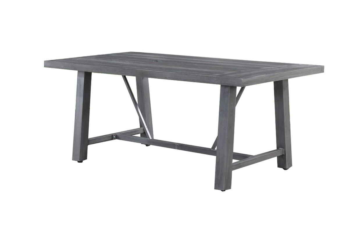 Best Quality Furniture D1000-Dt Dining Table, Gray