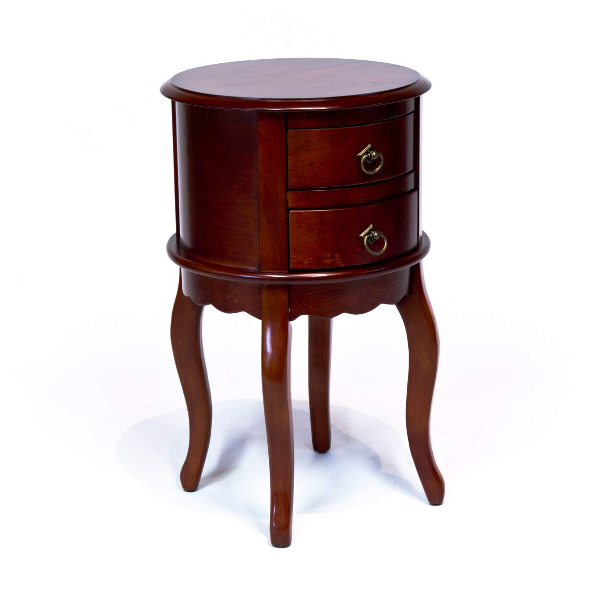All Things Cedar Classic Accents DS009 Twin Drawer Round Hall Table