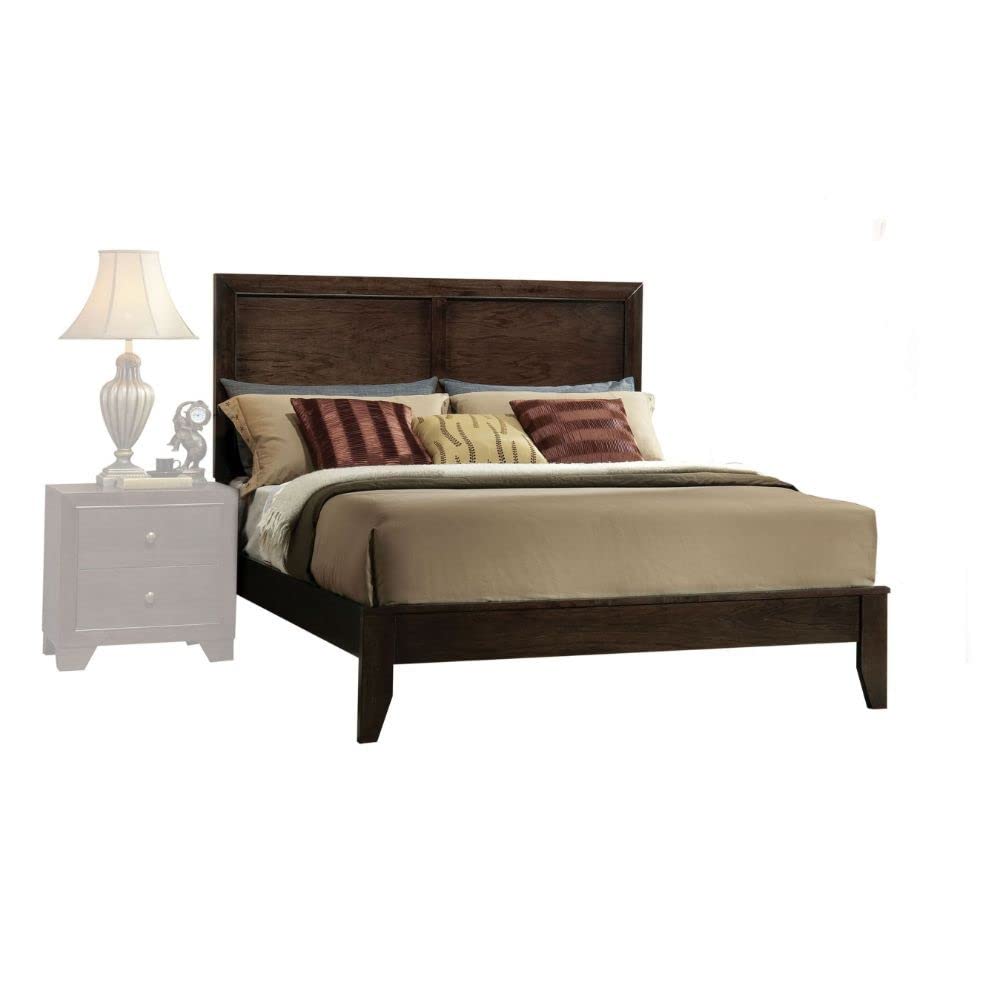 Acme Madison Queen Wooden Panel Bed In Espresso