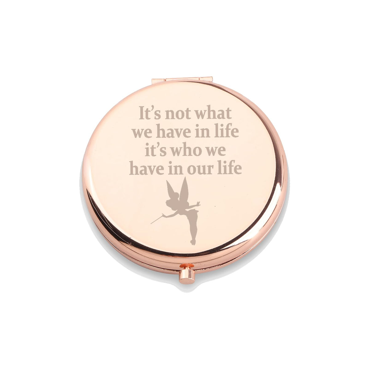 WUSUANED Fairy Tale Pixie Makeup Mirror Its Not What We Have in Life Its Who We Have in Our Life Jewelry Pixie Gift Peter Gift C