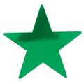 Beistle Foil Star Cutouts, 24 Pieces, 12', Green