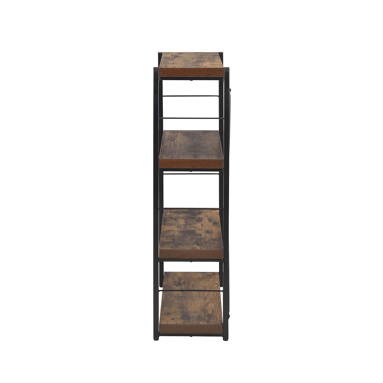 Acme Bob 4 Shelf Wooden Bookcase In Weathered Oak
